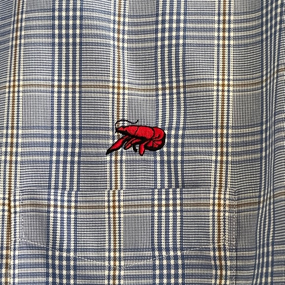 Cajun Clothing Co - Red Crawfish - Long Sleeve Button Up Shirt - Size: Large - Picture 2 of 7